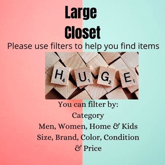 ⏳ Large Closet, save time use filters - Picture 1 of 3